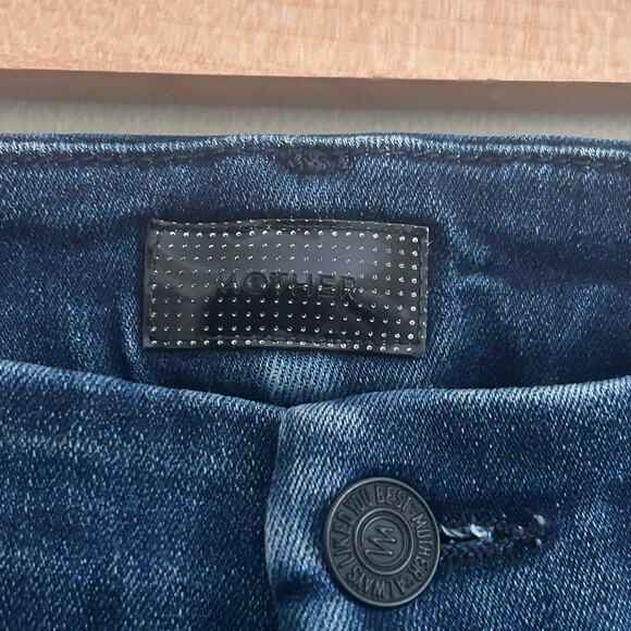 MOTHER The Looker Skinny Jeans in Dreamy Dark Wash Sz 26 - Picture 5 of 8